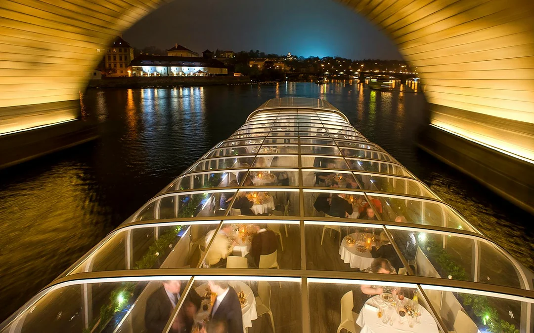 Prague Dinner Cruise on an Open-Top Glass Boat with Live Music Image 3