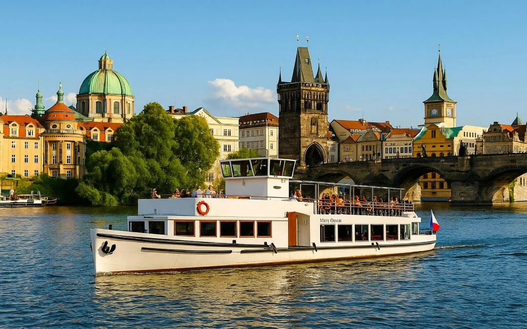 Prague Evening Cruise with Dinner Buffet Image 1