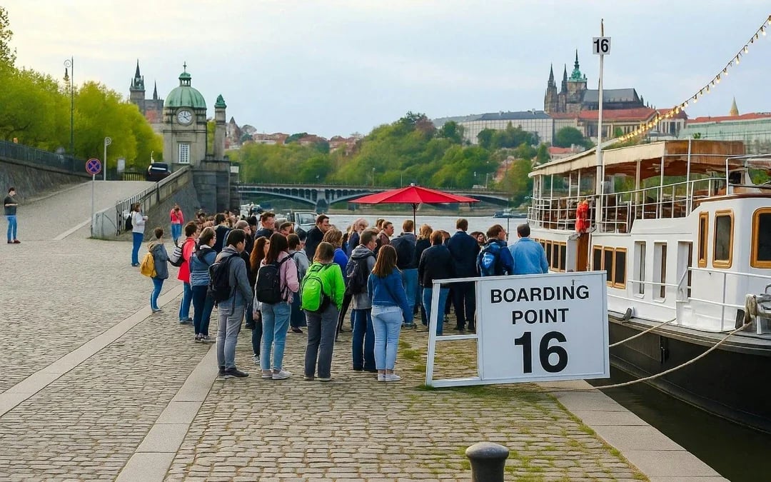 Prague Evening Cruise with Dinner Buffet Image 2