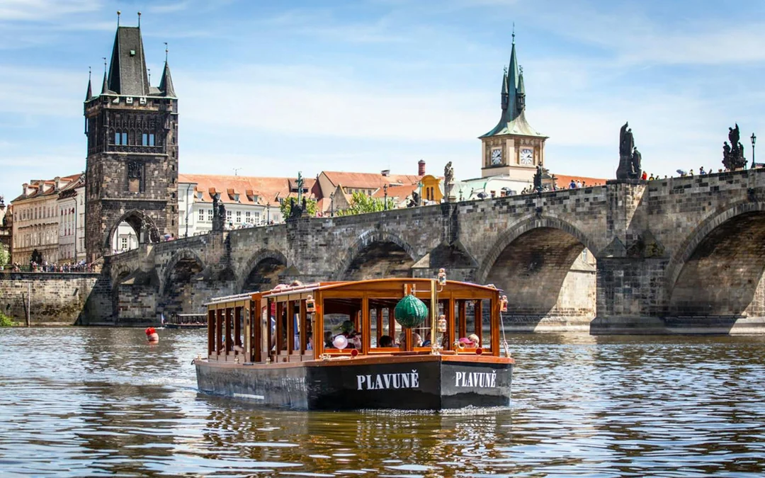 Prague Vltava River and Canal Sightseeing Cruise with Drink & Snack Image 1