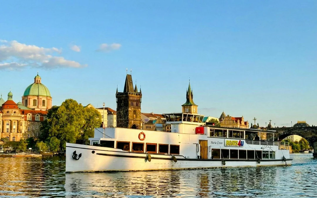 Prague Vltava River Sightseeing Cruise with Buffet Lunch Image 1