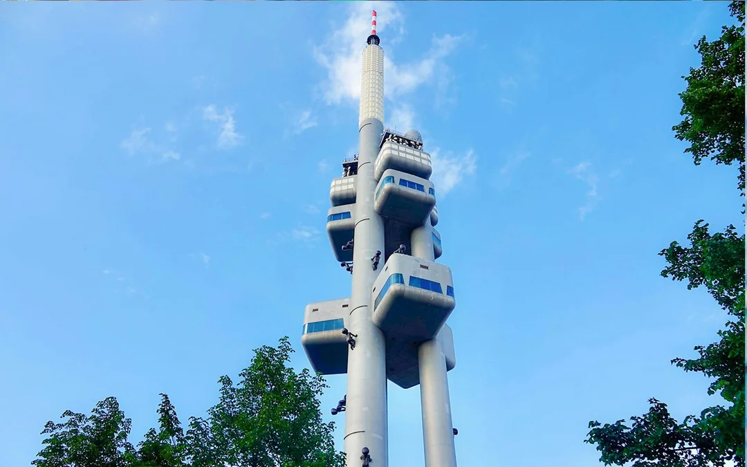 Prague Zizkov TV Tower Entry Ticket with Audio Guide Image 1
