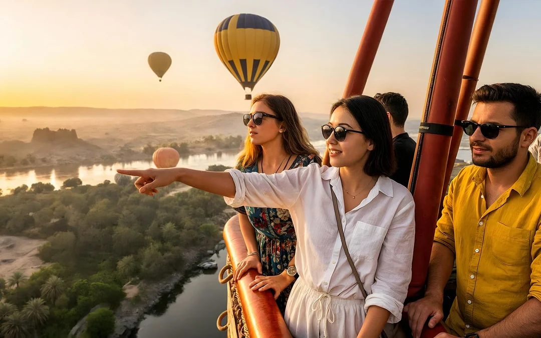 Premium Sunrise Hot Air Balloon Tour in Luxor with Photos, Video & Hotel Transfers Image 1