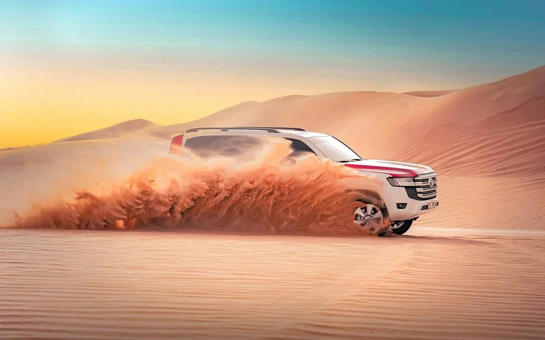 Private Al Khatim Desert BBQ Dinner with Dune Bashing & Hotel Transfers Image 2