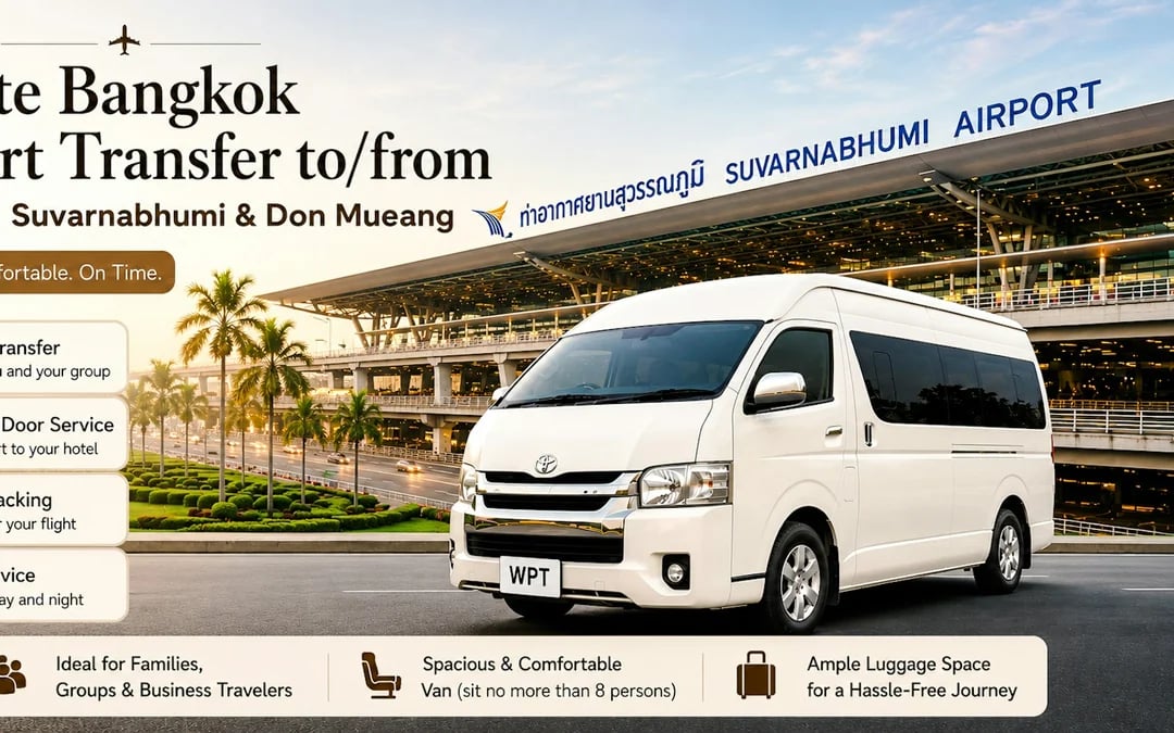 Private Bangkok Airport Transfer to/from City Hotels | Suvarnabhumi & Don Mueang Image 2