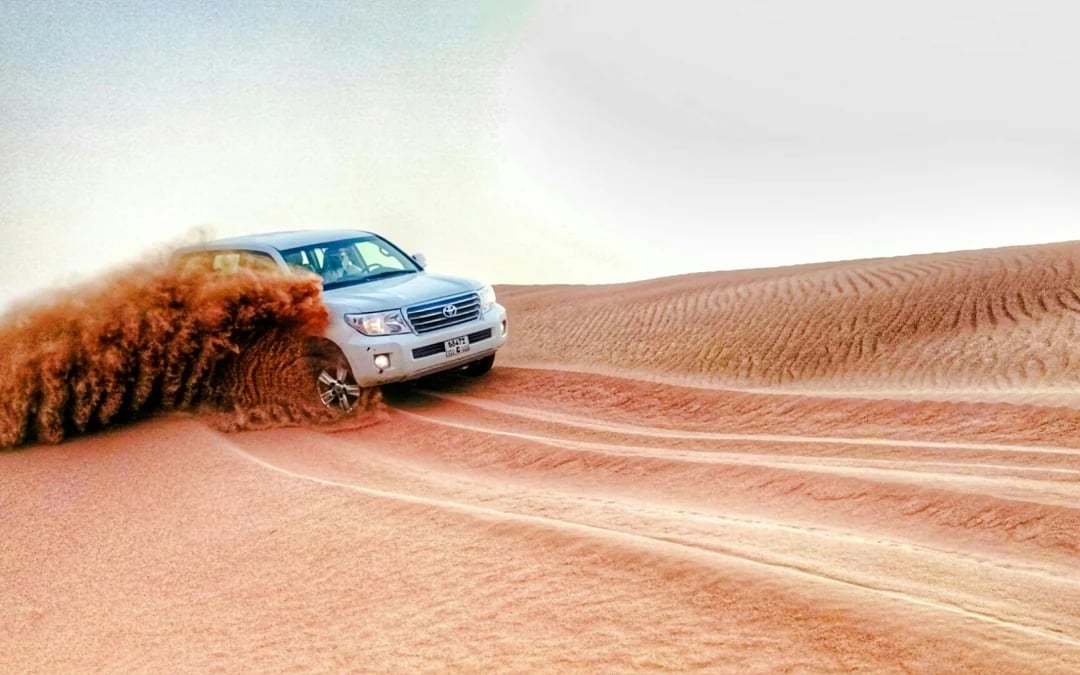 Private Desert Safari at Bedouin oasis Camp in RAK with Private Jeep Image 2