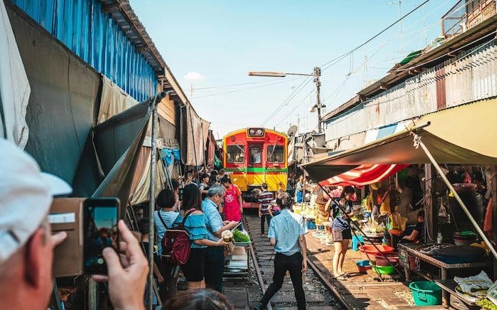 Private Maeklong Railway Market, Floating Market & Dragon Te Image 4