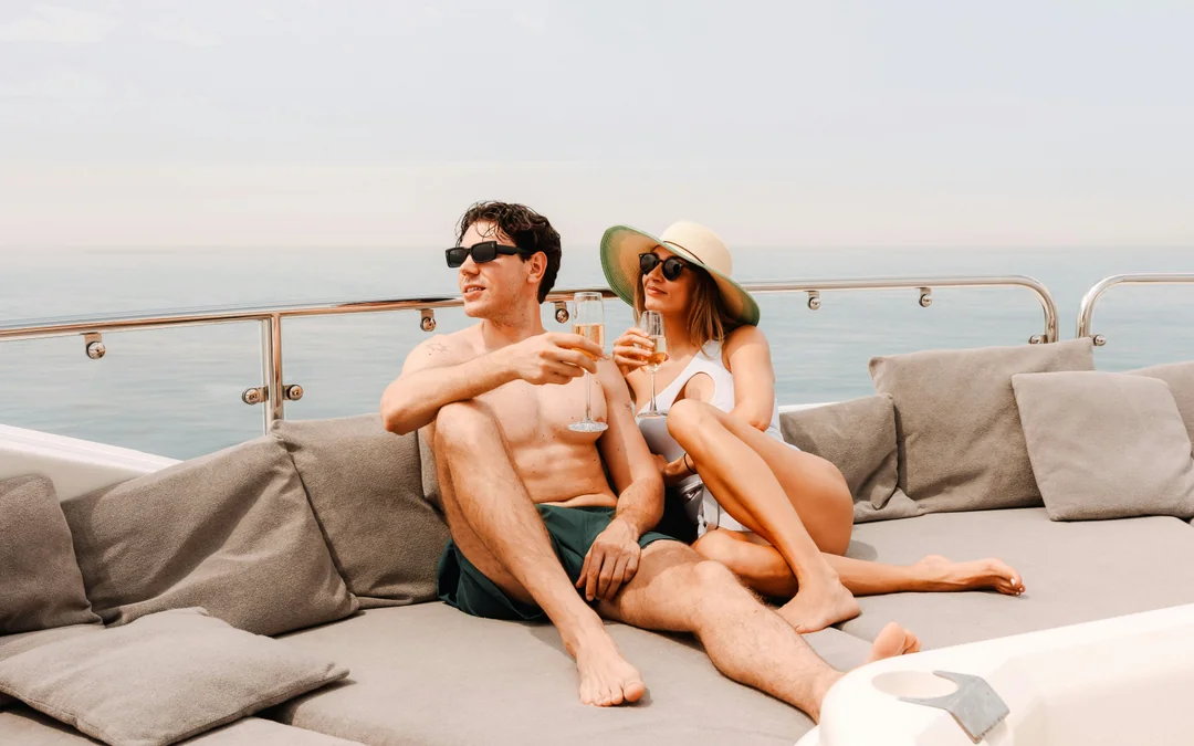 Proposal at Sea Package: Luxury Private Yacht Rental from Dubai Marina Image 2