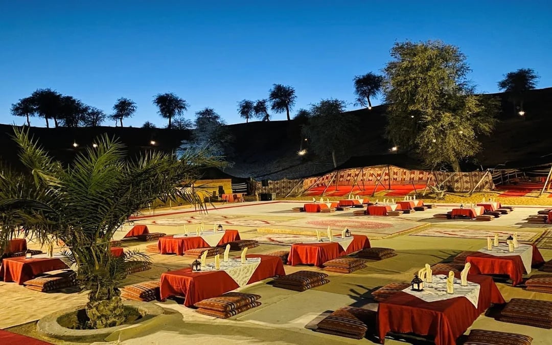 Ras Al Khaimah: Bedouin Desert Camp Experience with BBQ Dinner, Live Shows, Camel Ride, and Shared Transfers Image 4