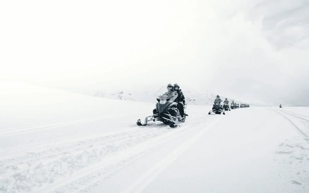 Reykjavik: Langjokull Snowmobile Tour & Secret Lagoon Visit with Transfers Image 8