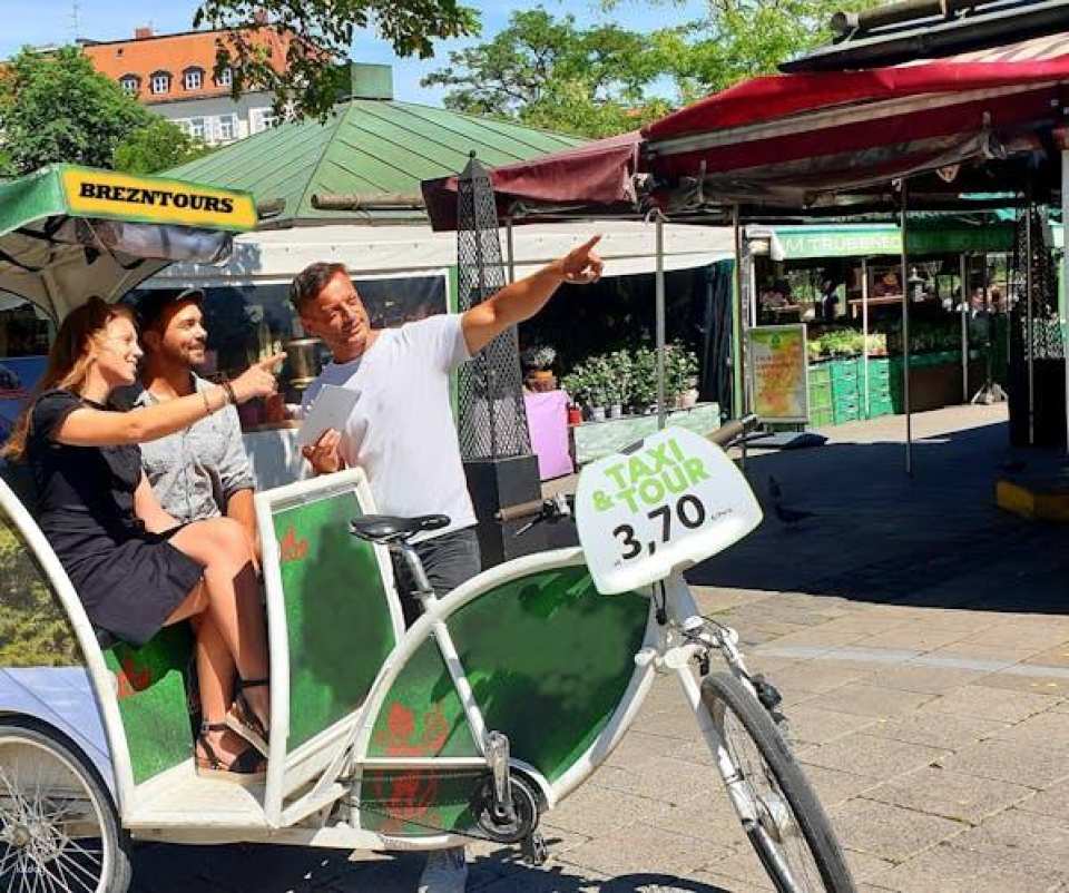 Rickshaw tour in the English Garden in Munich