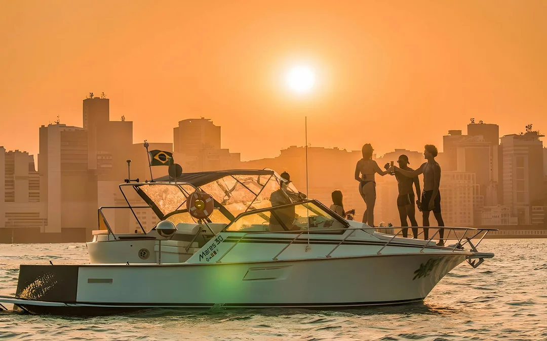 Rio de Janeiro Sunset Speedboat Tour with Drinks & Swim Stop Image 4