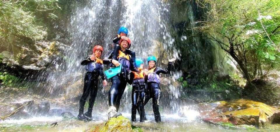River trekking and body rafting guided tour at Alcantara Gorges