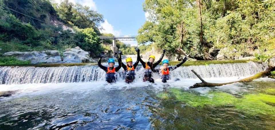 River trekking and body rafting guided tour at Alcantara Gorges