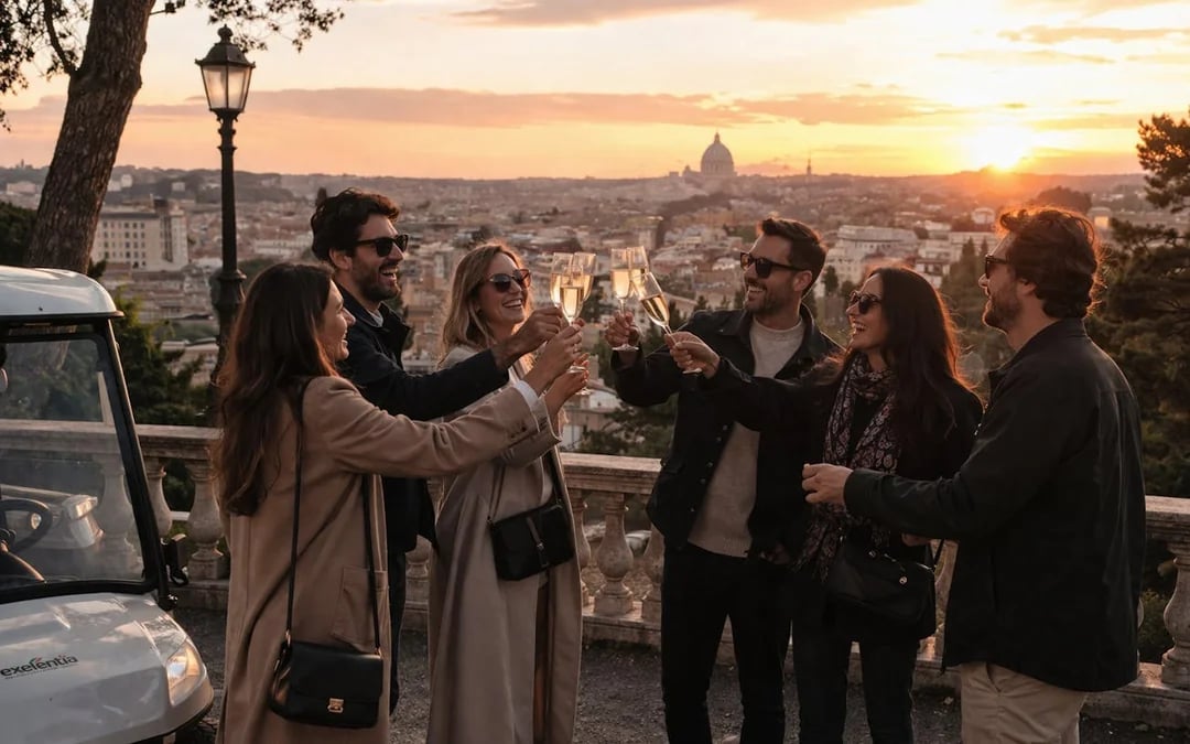 Rome: Sunset Golf Cart Tour with Panoramic Views Image 6