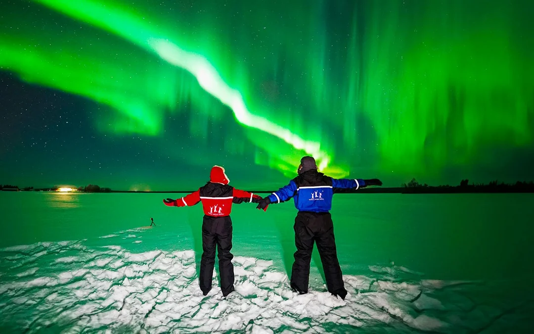 Rovaniemi: Lapland Lake Ice Floating with Northern Lights Image 2