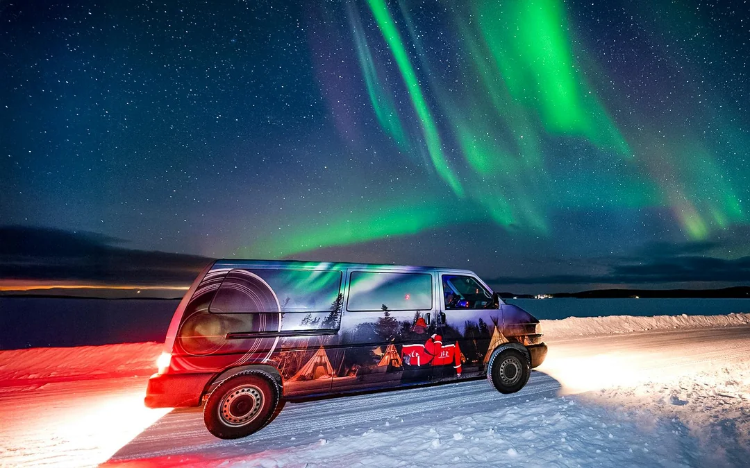 Rovaniemi: Lapland Lake Ice Floating with Northern Lights Image 9