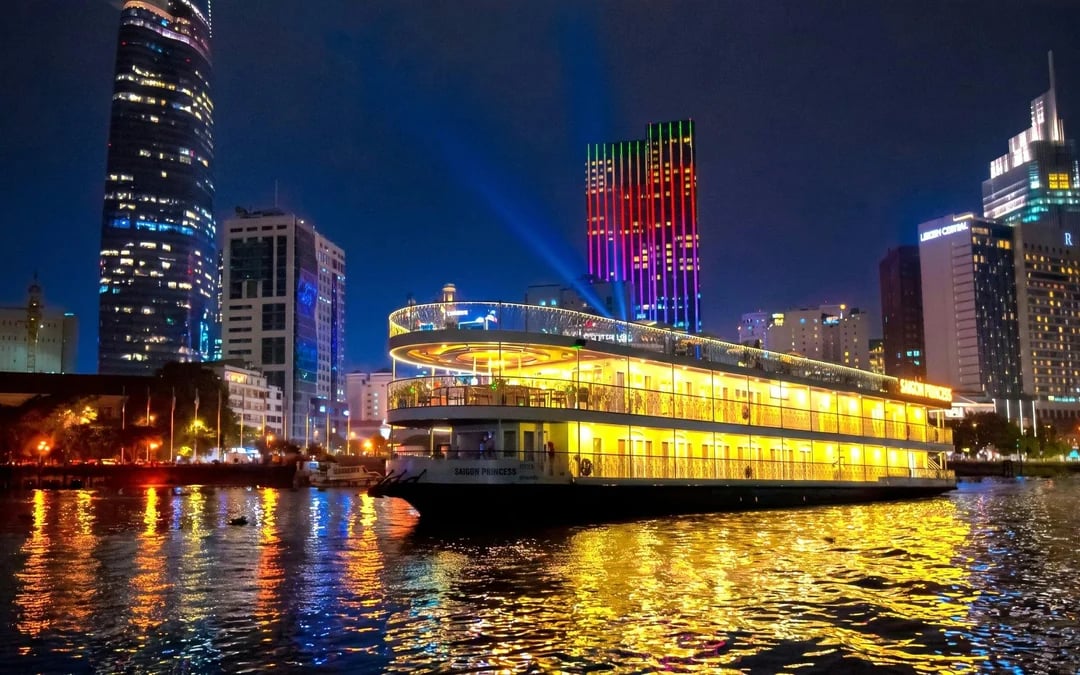 Saigon River Dinner Cruise with Private Table Image 1