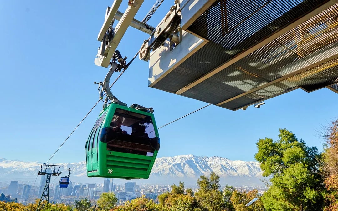Santiago Hop-On Hop-Off Bus Tour: 2 Routes + Cerro San Cristóbal Cable Car & Santa Carolina Wine Tour Image 1