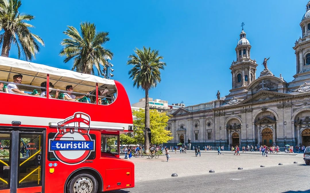 Santiago Hop-On Hop-Off Bus Tour: 2 Routes + Cerro San Cristóbal Cable Car & Santa Carolina Wine Tour Image 2