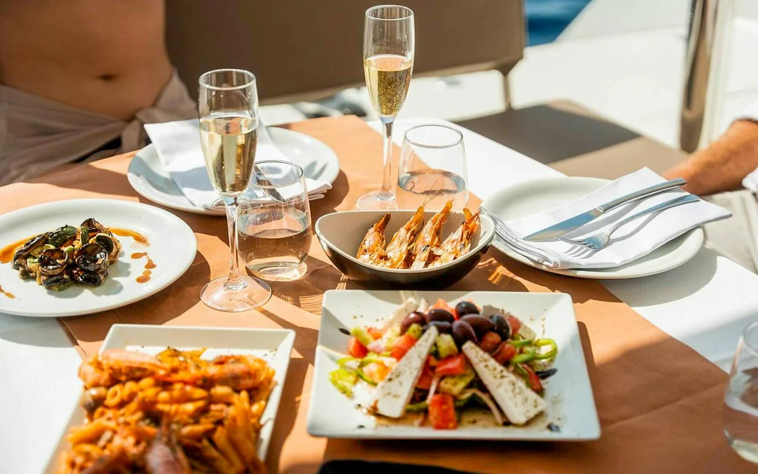 Santorini Luxury Catamaran Cruise with Meal, Drinks & Transfers
 Image 4
