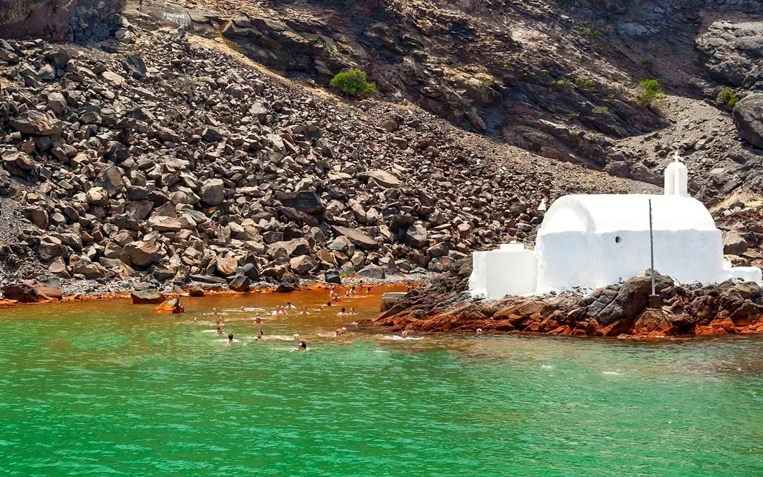 Santorini Private Sailing Catamaran Cruise with BBQ, Drinks & Transfers
 Image 7