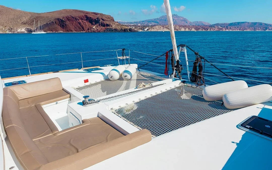 Santorini Private Sailing Catamaran Cruise with BBQ, Drinks & Transfers
 Image 8