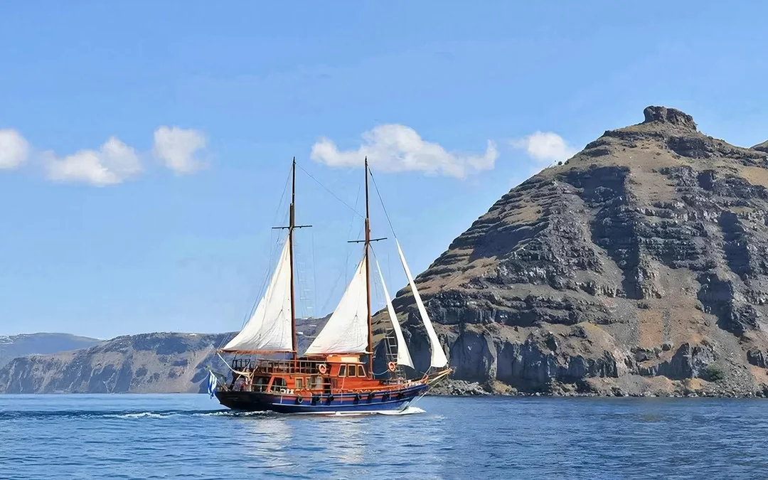 Santorini Volcanic Islands Cruise with Hot Springs Visit, Volcano Hike, Thirassia & Oia Image 1