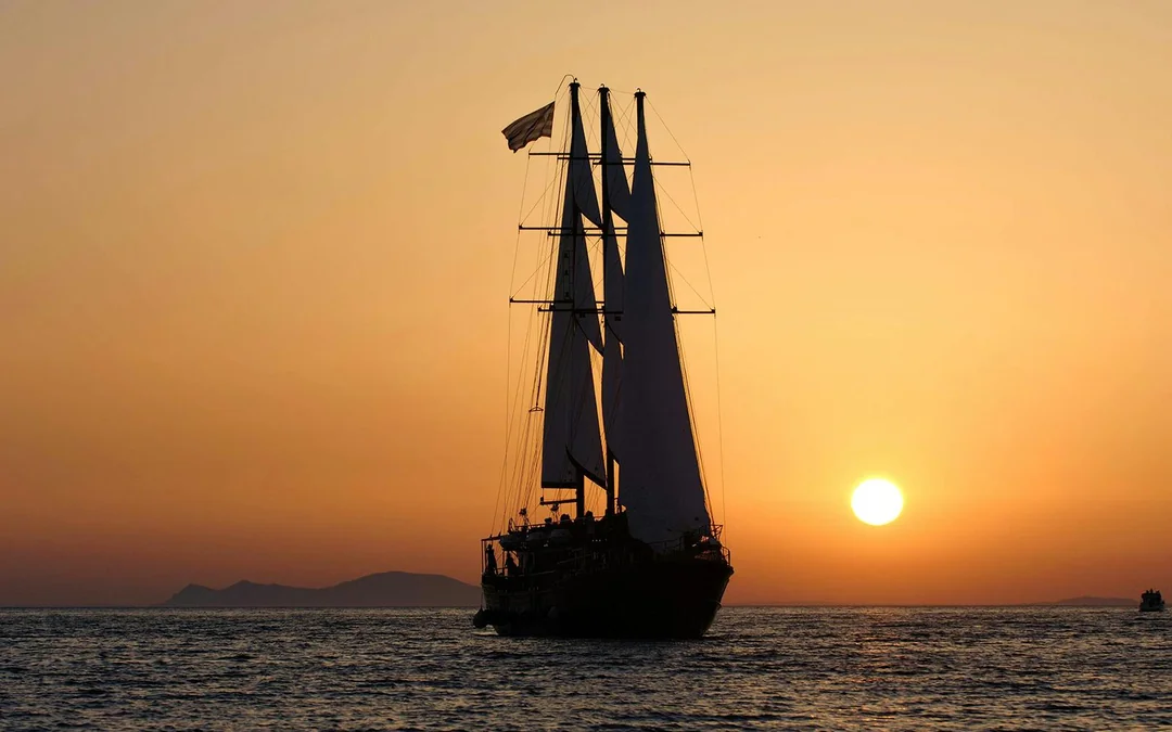 Santorini Volcano Sunset Dinner Cruise & Open Buffet with Transfers Image 4