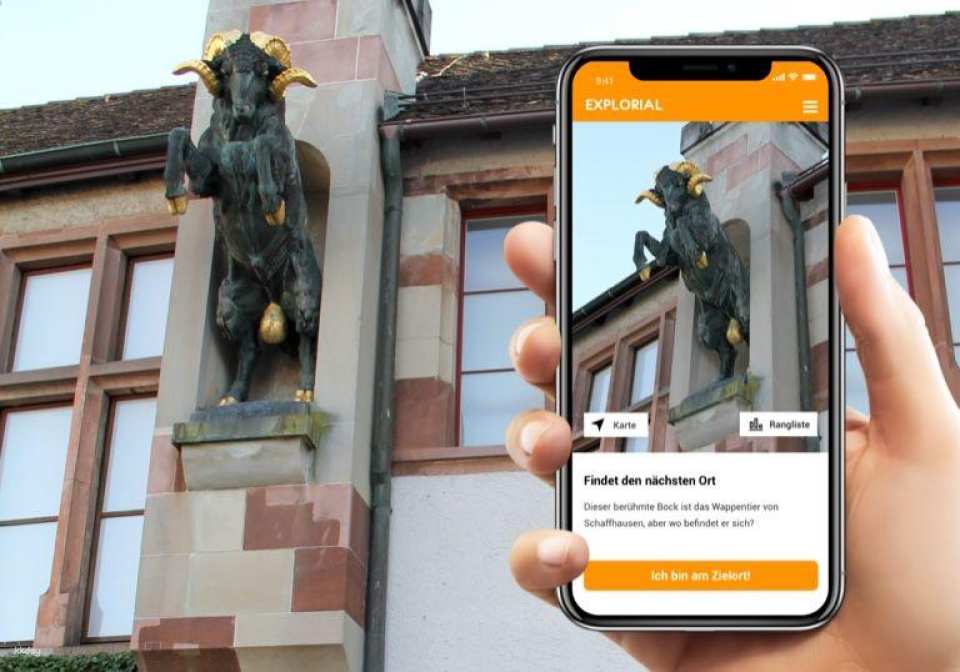 Schaffhausen interactive scavenger hunt with smartphone