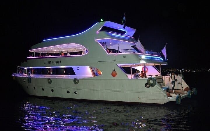 Seafood Dinner Cruise with Belly Dancing, Live Band, and Magic Show on Sharm El Sheikh Boat Image 1