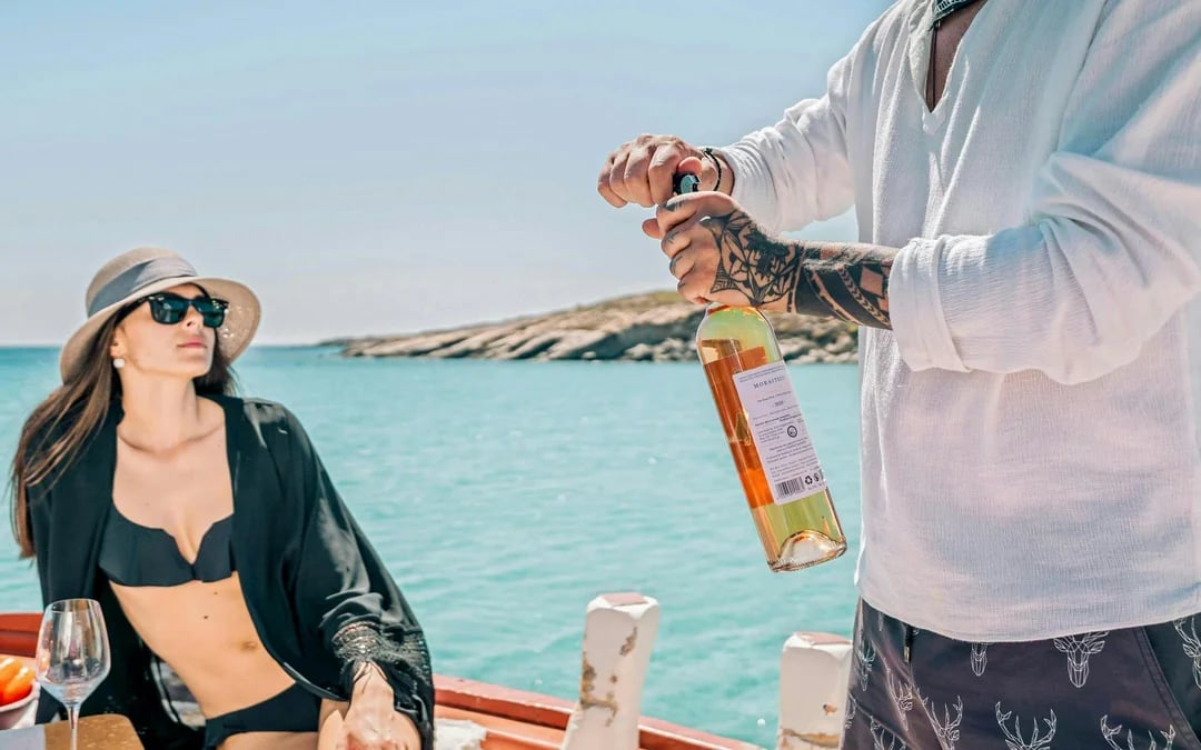 Semi-private Blue Lagoon & Papanikolis Cave Cruise with Lunch & Drinks Image 6