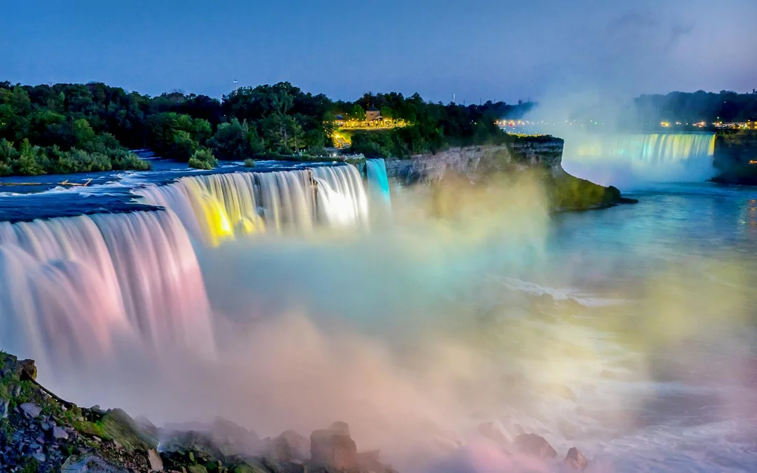 Semi-Private Day & Night Sightseeing Tour of Niagara Falls Canada with Cruise & Dinner Image 1