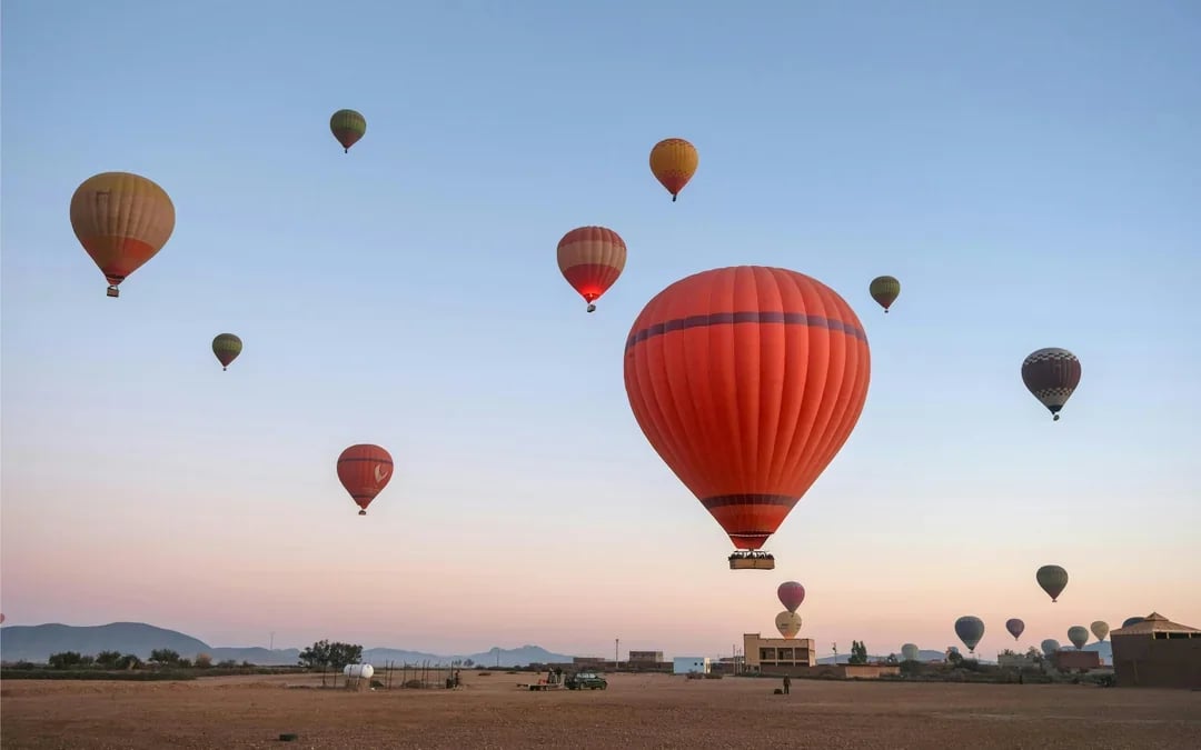 Shared Hot Air Balloon Flight over Marrakesh with Berber Breakfast Image 4