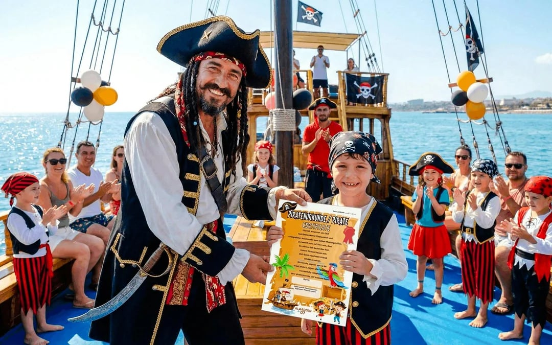 Side Pirate Ship Cruise with Lunch, Swimming Stops and Hotel Transfers Image 1