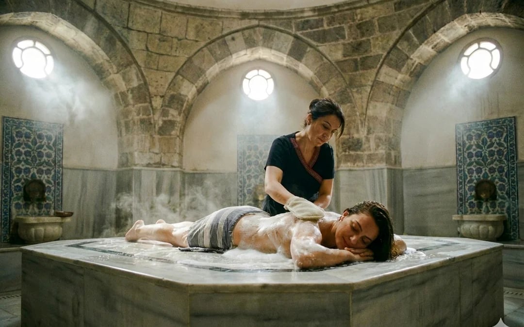 Side Turkish Bath with Sauna Scrub Foam and Oil Massage Image 2