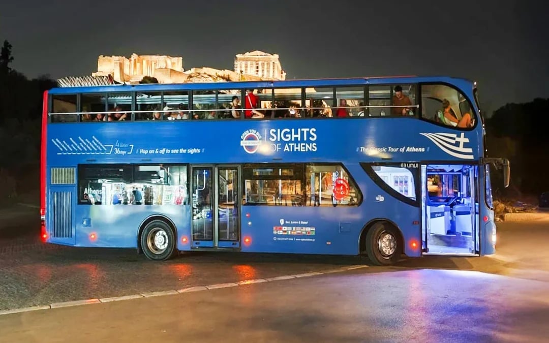Sights of Athens: Night Bus Tour Image 1