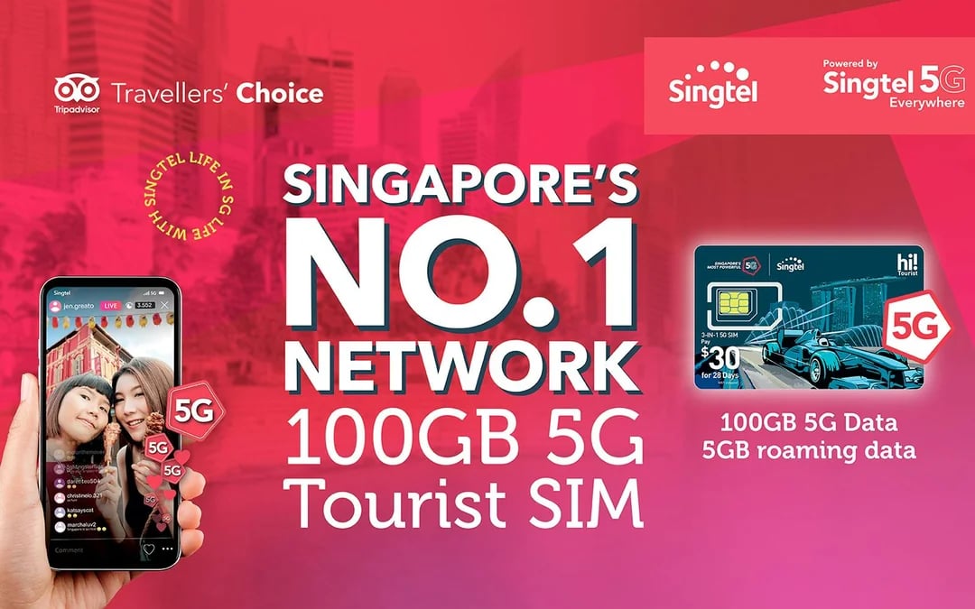Singapore 4G Tourist Singtel SIM Card - Airport Pickup & Singtel Shops Image 5
