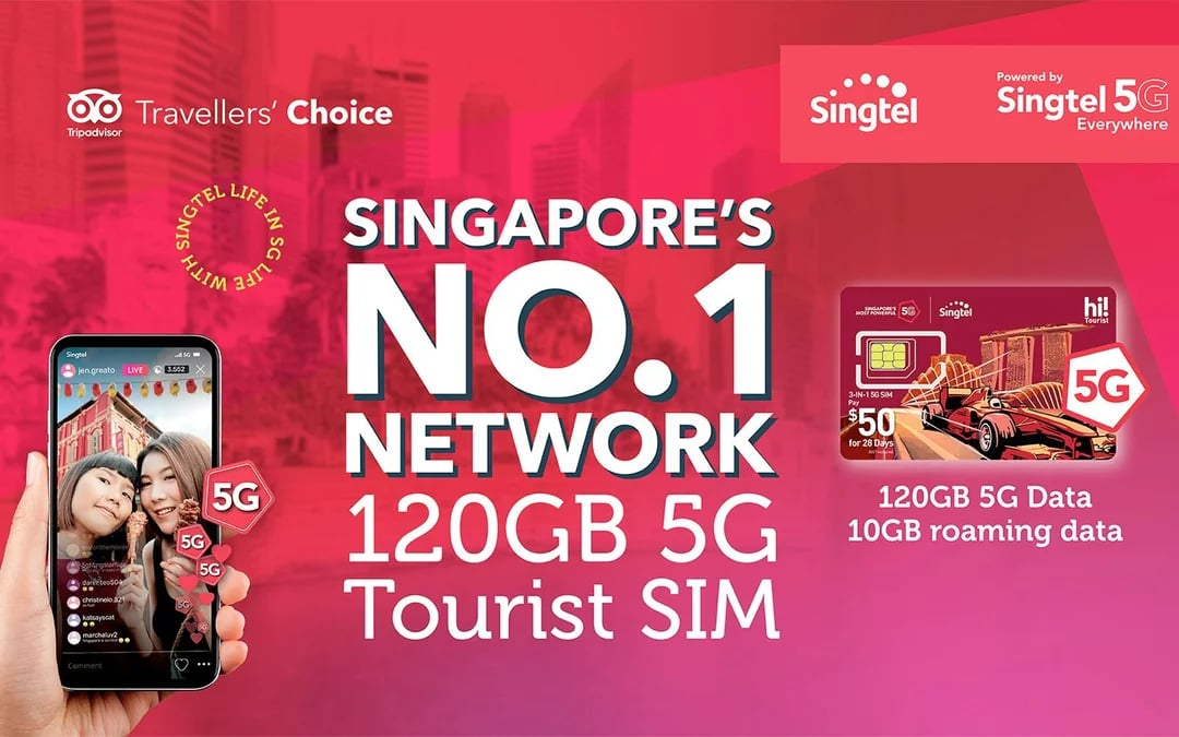 Singapore 4G Tourist Singtel SIM Card - Airport Pickup & Singtel Shops Image 6