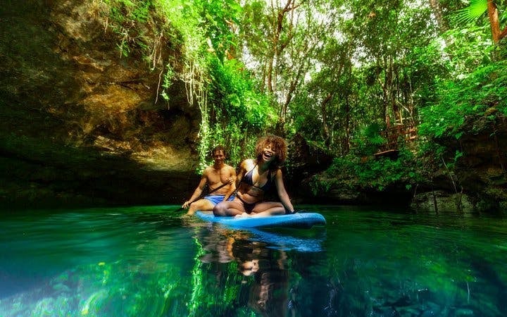 Snorkeling Tour of America’s Largest Reef and Three Private Cenotes with Tequila Tasting and Cultural Performance Image 3