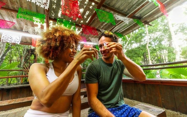 Snorkeling Tour of America’s Largest Reef and Three Private Cenotes with Tequila Tasting and Cultural Performance Image 5