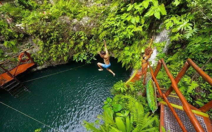 Snorkeling Tour of America’s Largest Reef and Three Private Cenotes with Tequila Tasting and Cultural Performance Image 7