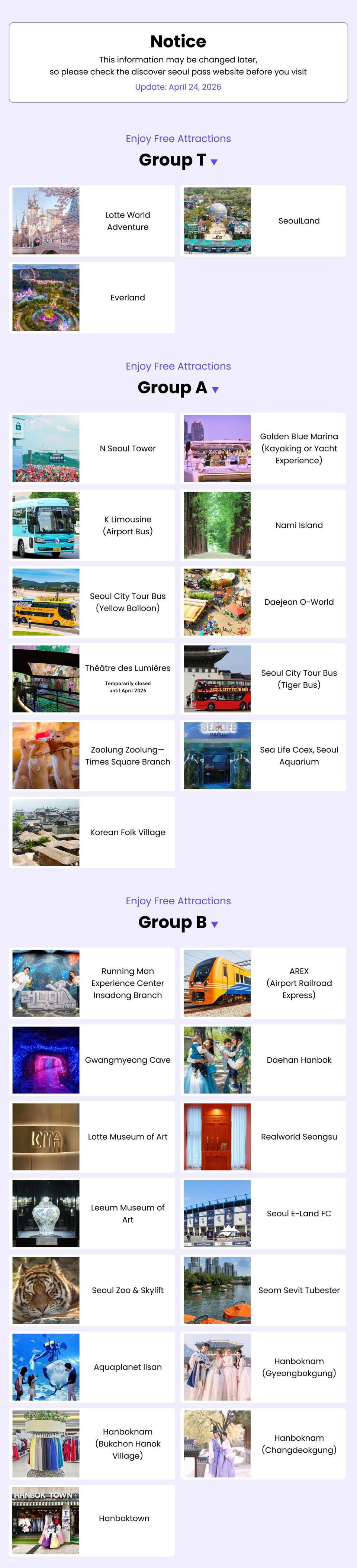 South Korea Discover Seoul Pass Ticket