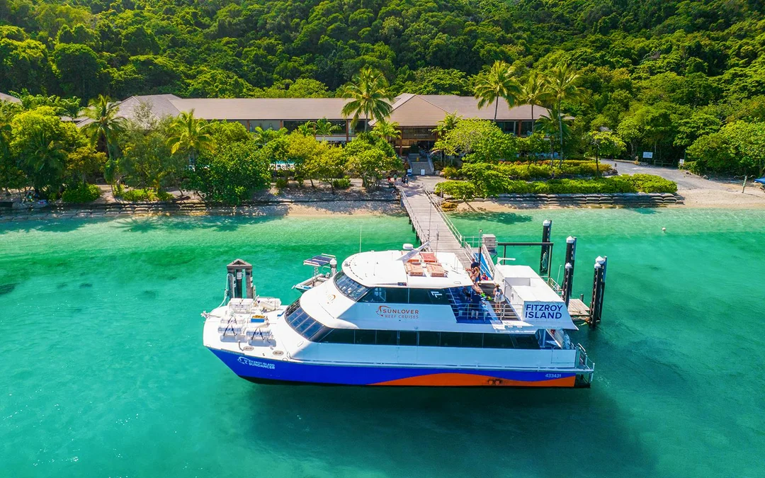 Sunlover: Cairns to Fitzroy Island Full-Day Cruise with Snorkel, Glass Bottom Boat Tour & Lunch Image 1