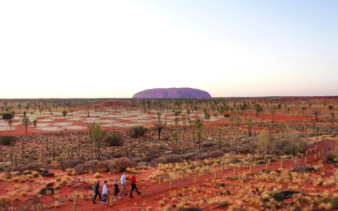 Sunrise Field of Light at Uluru with Beverages Image 8