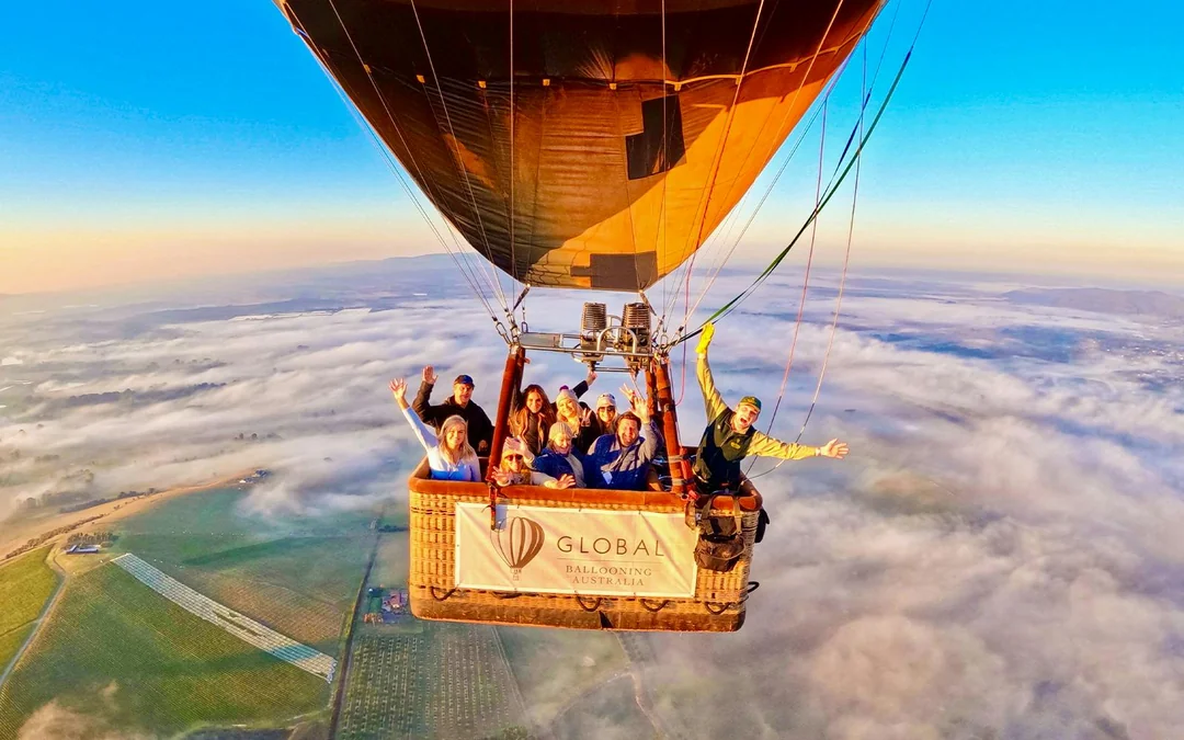 Sunrise Hot-Air Balloon Flight over Yarra Valley with Optional Breakfast Image 1
