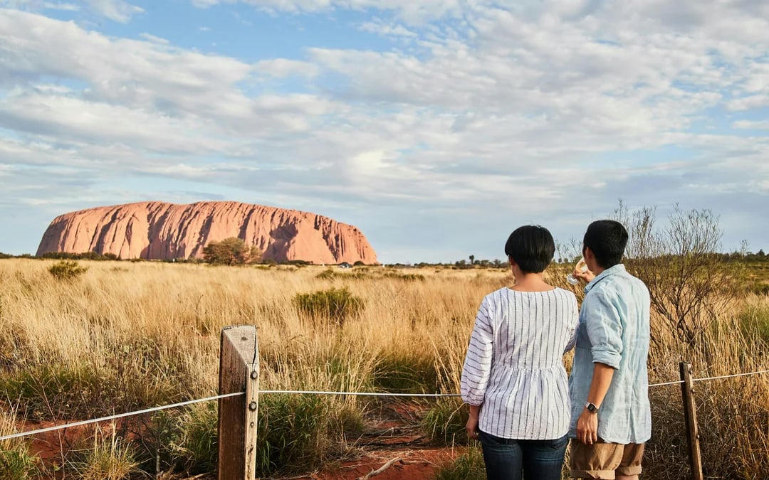 Sunset at Uluru: Sacred Sites Tour with Rock Art, Sparkling Wine, Cheeseboard and Hotel Transfers Image 3