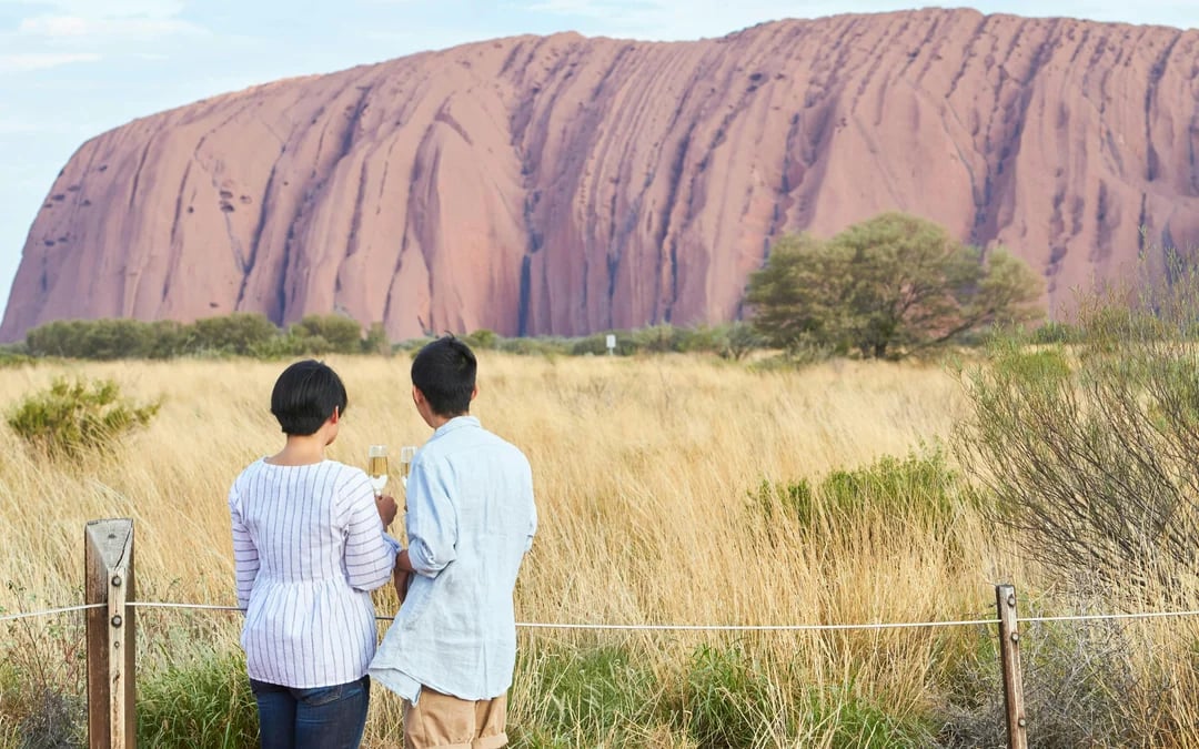 Sunset at Uluru: Sacred Sites Tour with Rock Art, Sparkling Wine, Cheeseboard and Hotel Transfers Image 8