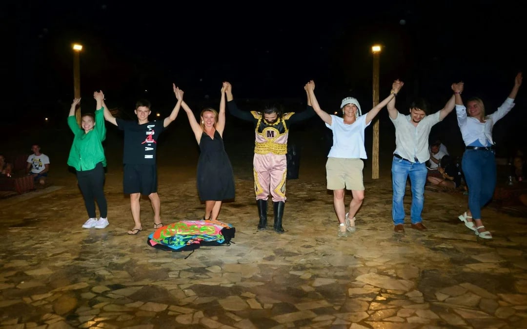 Sunset Desert Safari with Dune Bashing, BBQ Buffet Dinner & Live Shows at Bassata Village Image 3