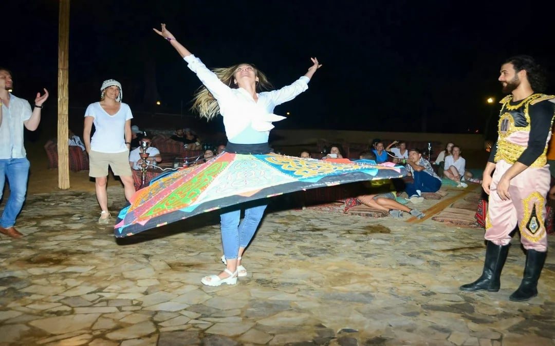 Sunset Desert Safari with Dune Bashing, BBQ Buffet Dinner & Live Shows at Bassata Village Image 4